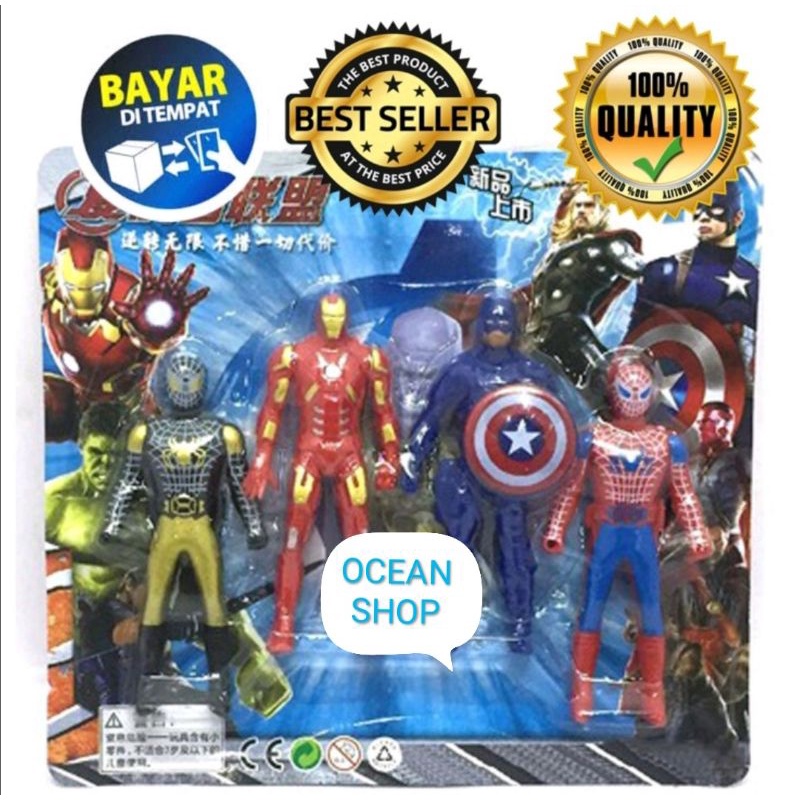 PROMO MAINAN ROBOT MINI AVENGERS ISI 4 NO. 2020