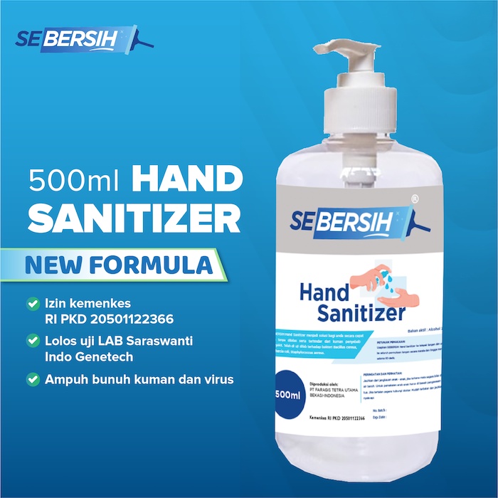 SEBERSIH Hand Sanitizer Cair Antiseptic 70% 500ml