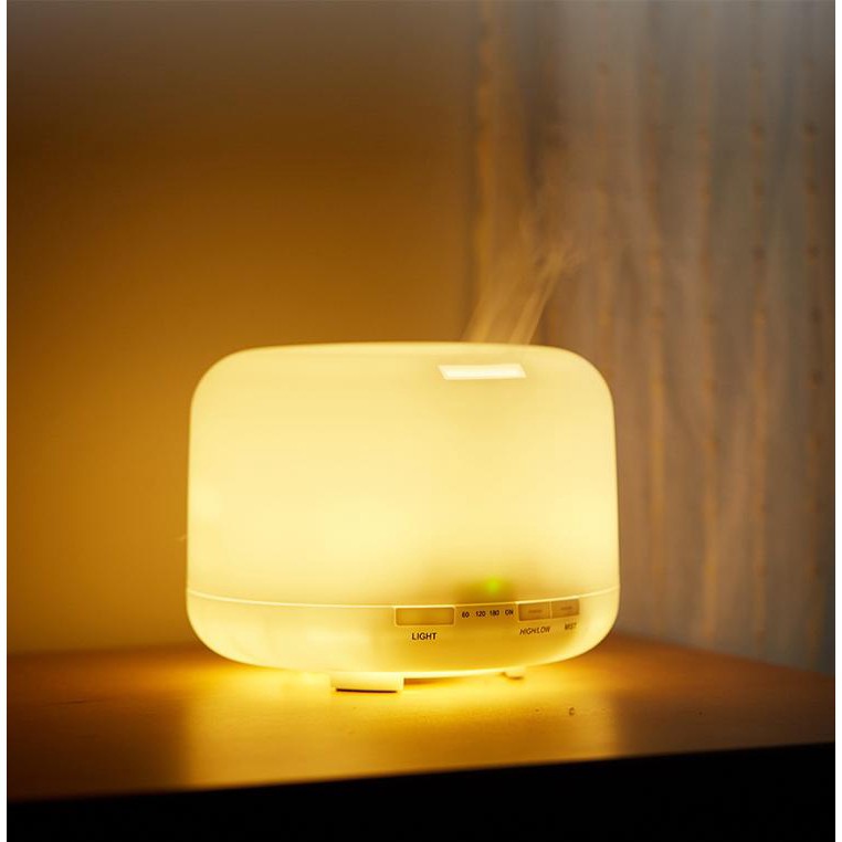 MARKAS HL0107 Humidifier Air 500ML/300ML Ultrasonic Aroma Diffuser Colorful LED Pelembab + Harum