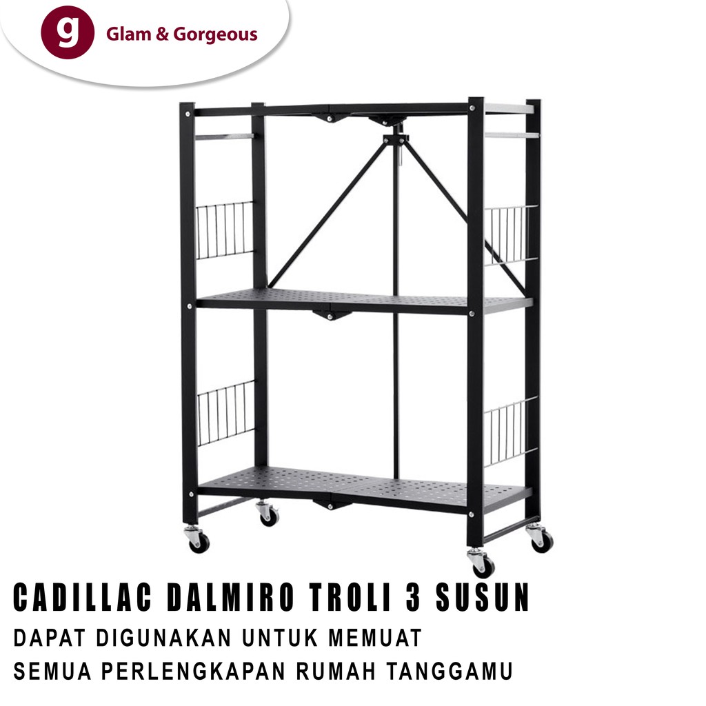 Cadillac Dalmiro Rak Dapur Penyimpanan 3 Susun CDLC0004