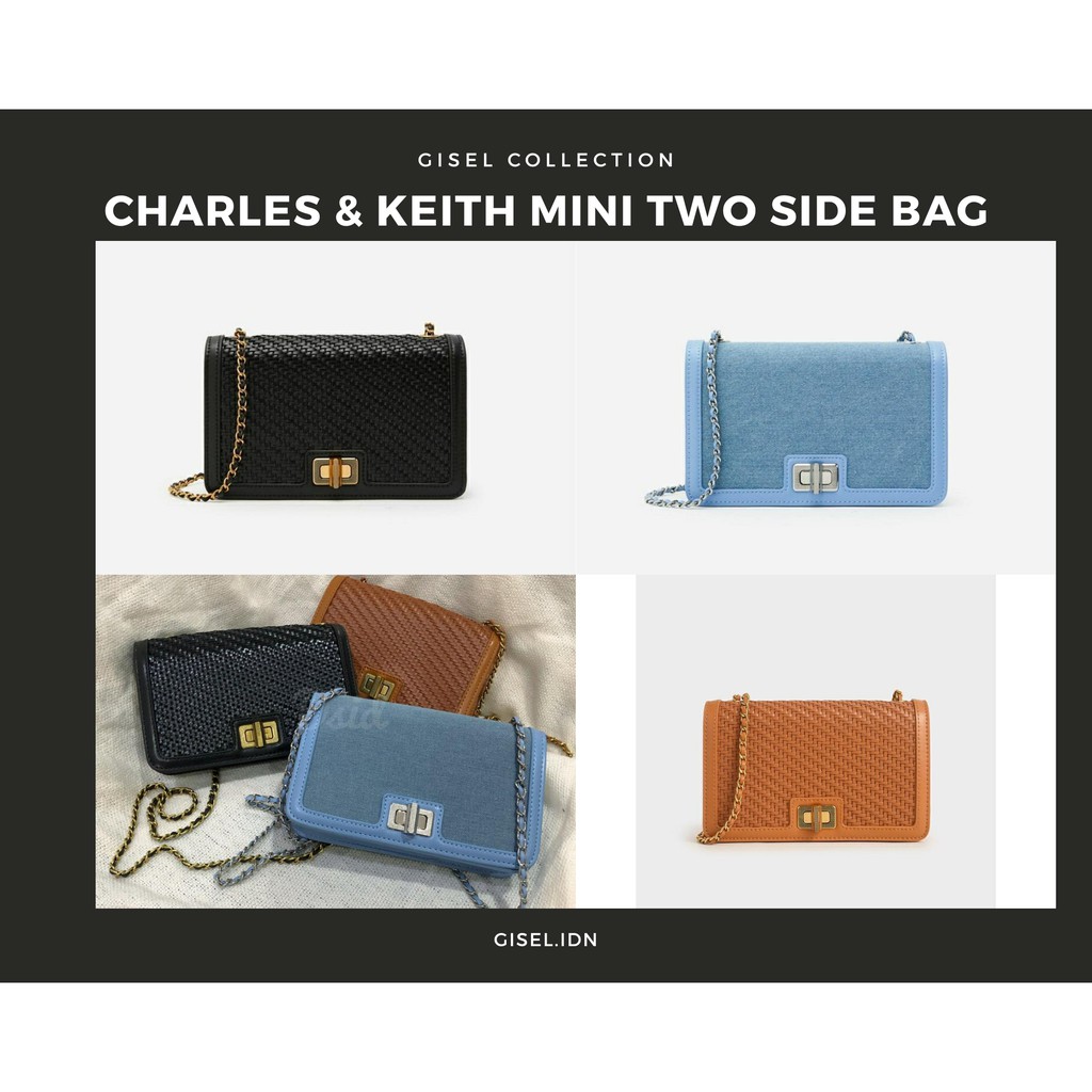 Charles & Keith MINI TWO SIDE BAG Tas Wanita