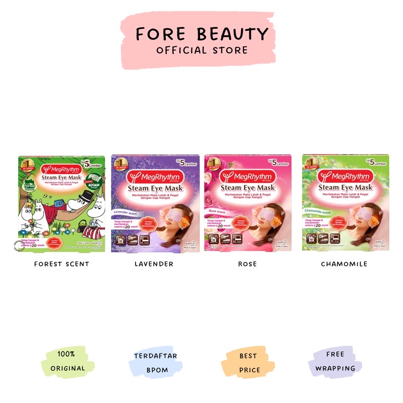 MegRhythm Masker Mata Steam Eye Mask