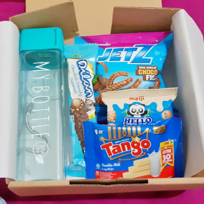 Hampers Snack Box Kado Ultah/Graduation/Wisuda Murah blue edition