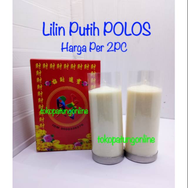 Lilin Putih Jumbo / Lilin Natal / Lilin Geraja / Lilin 3 Kati