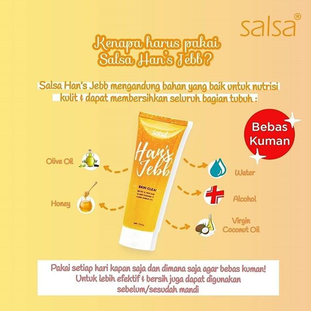 SALSA HANS JEBB GEL SKIN CLEANSER / PERONTOK DAKI 110gr