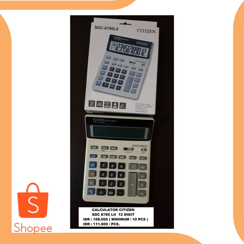 

Unik tools n parts CALCULATOR CITIZEN SDC 8780 LII 19DEZ Murah