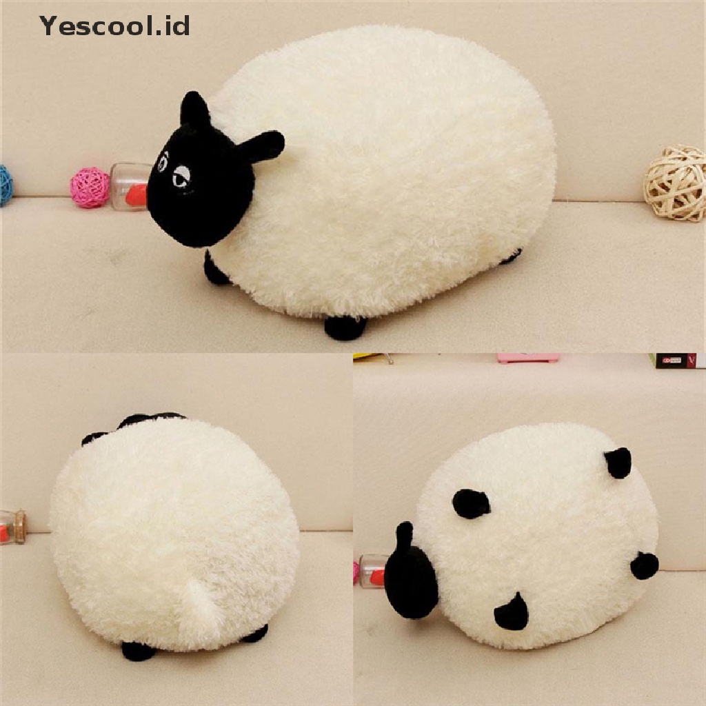 【Yescool】 White/Gray Sheep Character Stuffed Soft Plush Toys Kids Baby Toy Or Cushion .