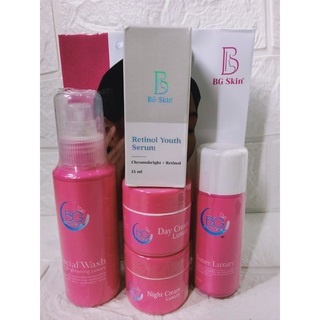 BG SKIN LUXURY WHITENING PAKET + SERUM RETINOL BG SKIN / BEAUTY GLOW LUXURY PAKET WHITENING + SERUM 