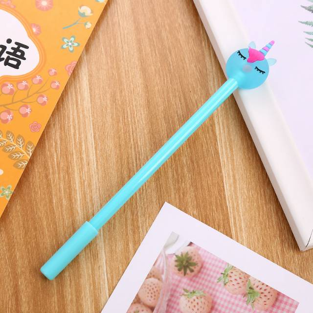 Bolpoin Unicorn Gel Pulpen Unicorn Cewek