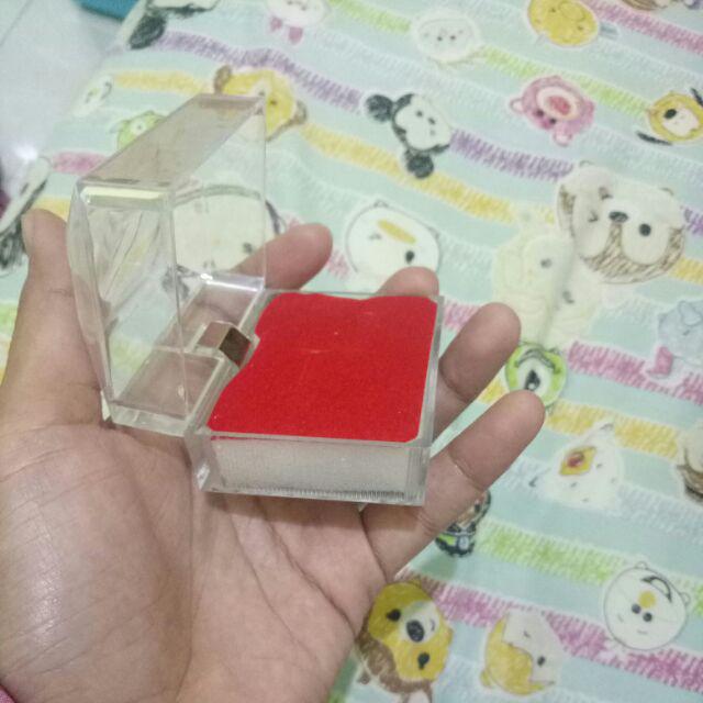 Kotak Cincin Tempat Penyimpanan Cincin Double (bisa Untuk 2 Cincin) Besar
