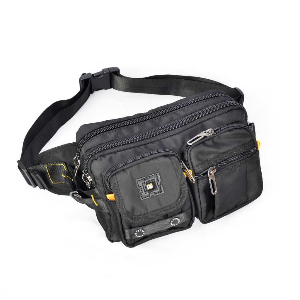 Tas Pria Terbaik / Terlaris / Tas Pinggang Pria/ Waistbag Unisex Polos 7161