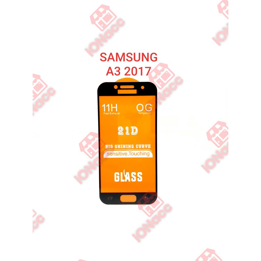 TEMPERED GLASS FULL HD SAMSUNG GALAXY A3 2017 ANTI GORES KACA FULL HD