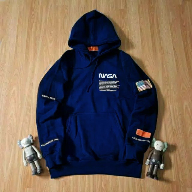 Sweater Hoodie NASA H&amp;M Heron Preston Premium Quality Fleece Tebal / Jaket NASA H&amp;M Terlaris