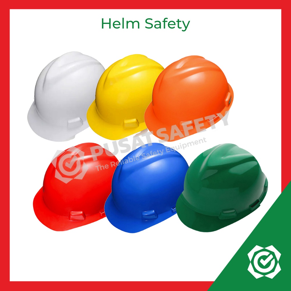 Helm Proyek Kerja Safety MSA V-Gard Original