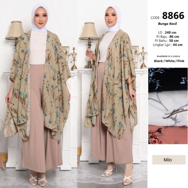 "SALE "OUTER CARDIGAN MOTIF BUNGA KECIL TERBARU BAHAN TWISCONE ADEM IMPORT LIMITED NO BELT