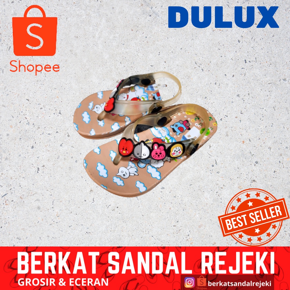 Sepatu Sandal Anak Perempuan Karet Murah DULUX 393 BTS