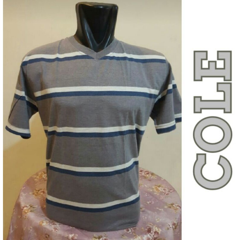 T Shirt COLE - v neck striipe