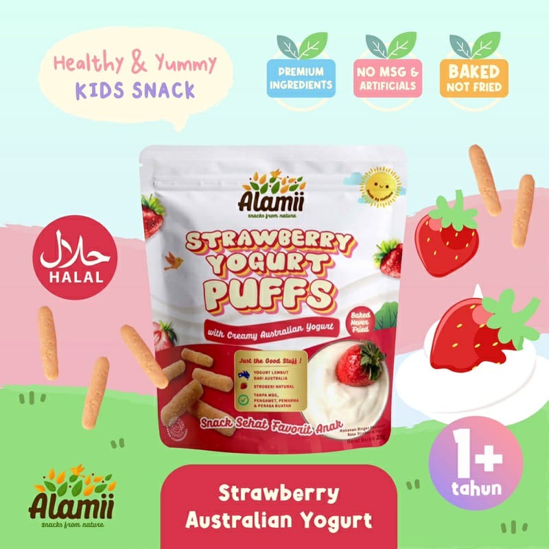 PROMO!!! BELI 3 GRATIS 1 JAM TANGAN ANAK  Alamii puff snack 25g  - (Snack/Cemilan bayi dan anak)