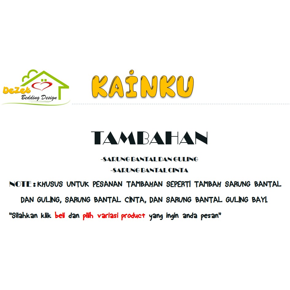 TAMBAH SARUNG BANTAL DAN GULING KATUN LOKAL CVC &amp; JEPANG