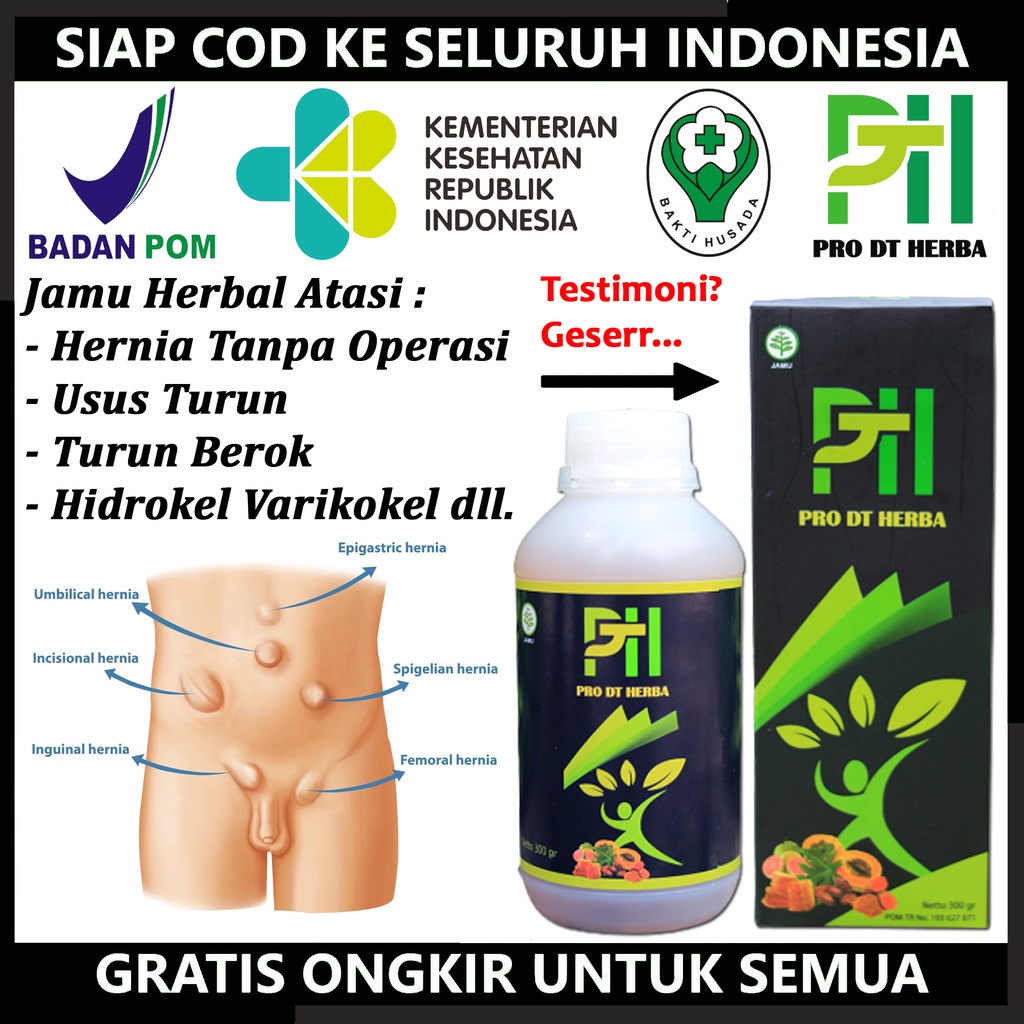 Obat Hernia Paling Ampuh Original - Obat Hernia Turun Berok Dewasa -  Obat Hernia Herbal Anak - Obat