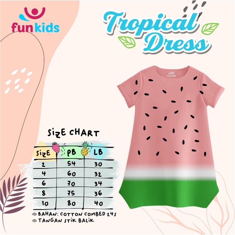 Dress Tunik Tropical Funkids