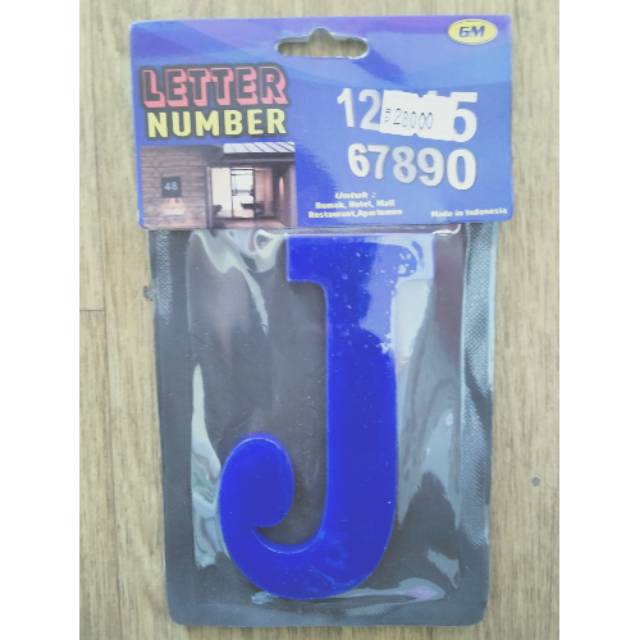 

GM LABEL ACRYLIC HURUF J UKURAN 10CM
