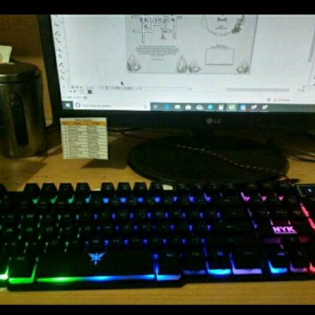 Keboard Keyboard Gaming NYK K-02 RGB Backlight