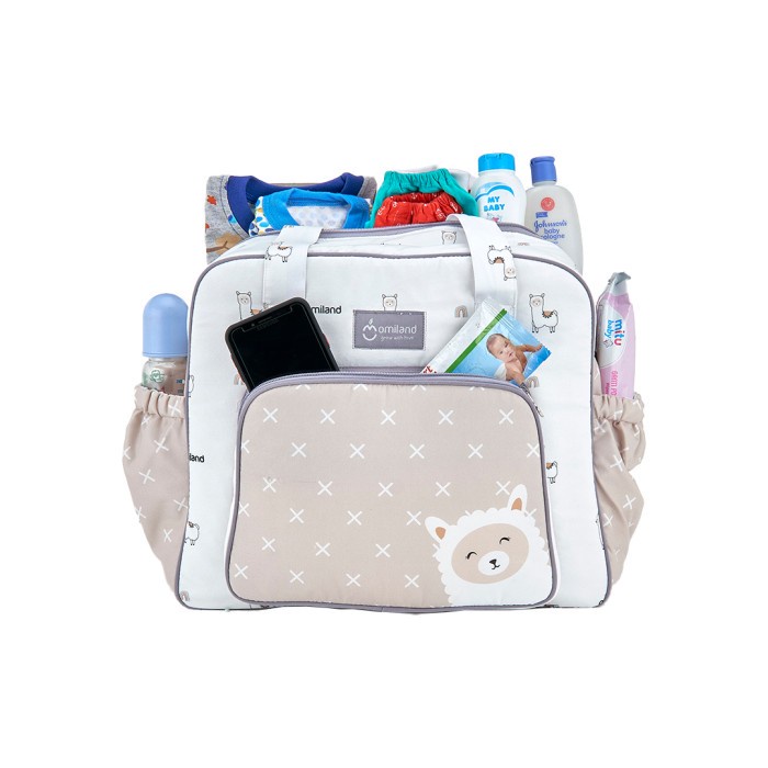 Omiland Baby Tas bayi Besar ALPACA seri Cream OB2720