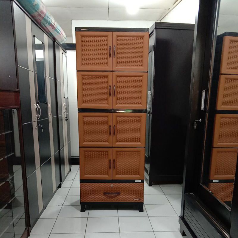 lemari plastik napoli 4 susun