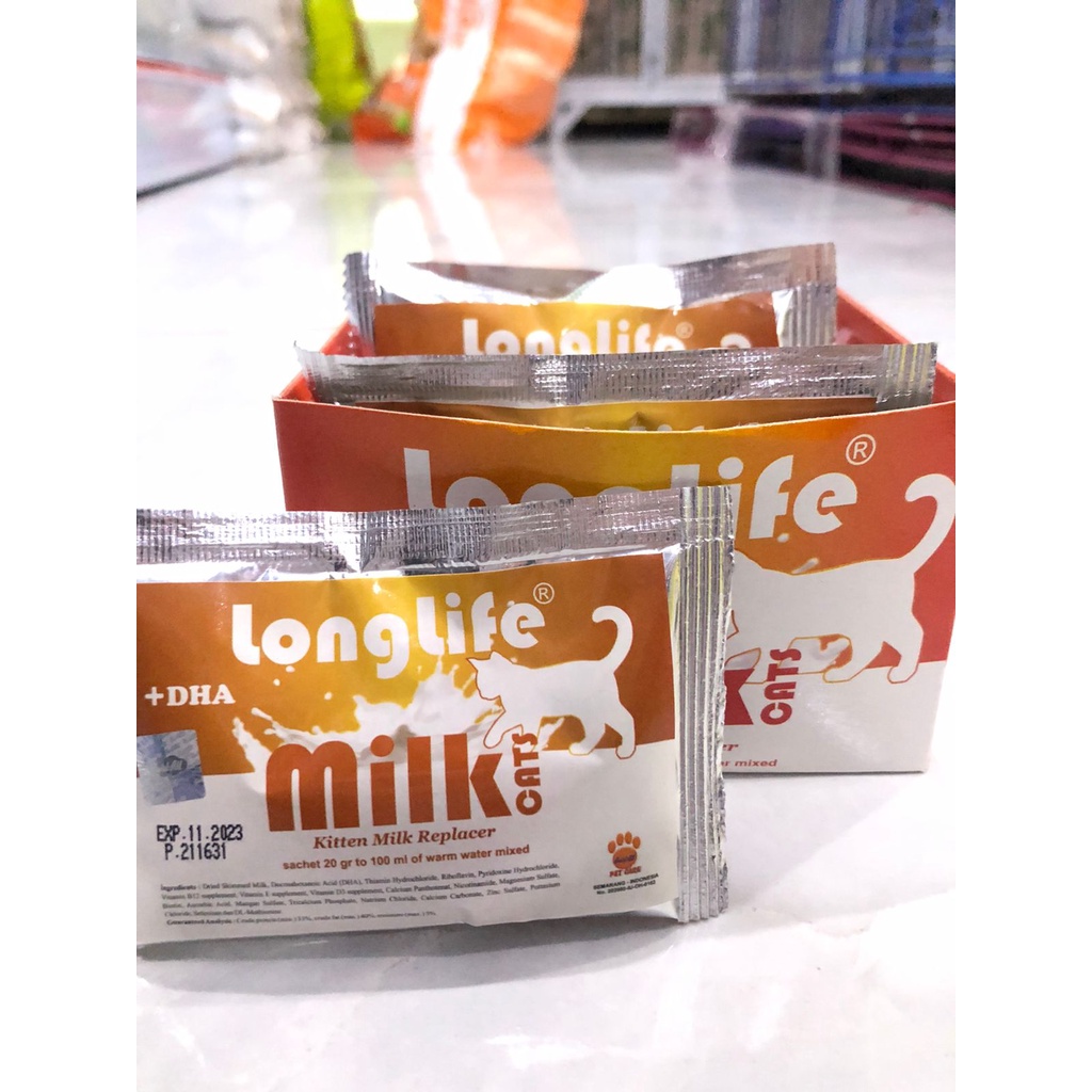 Long Life Kitten 20 gram Cat's Baby Milk Longlife Susu Anak Kucing 20g