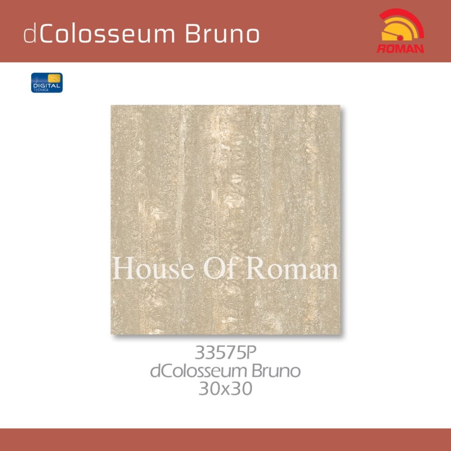 ROMAN KERAMIK LANTAI KAMAR MANDI dColosseum Bruno 30x30 33575P GRADE 1