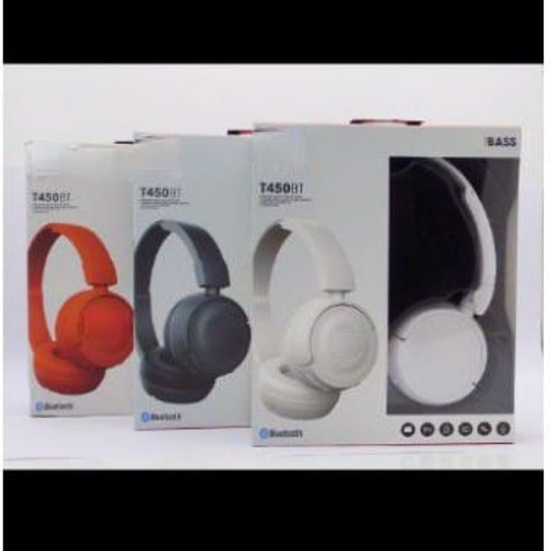 HEADSET HEADPHONE WIRELES T450BT STEREO