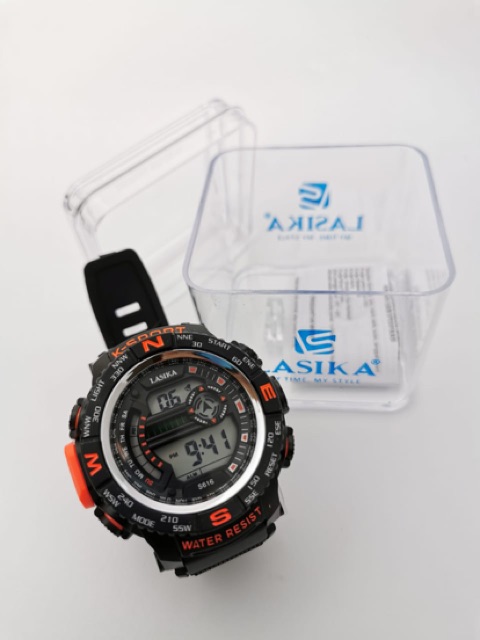 Jam Tangan Lasika 616 original sporty anti air fungsi tanggal hari bulan