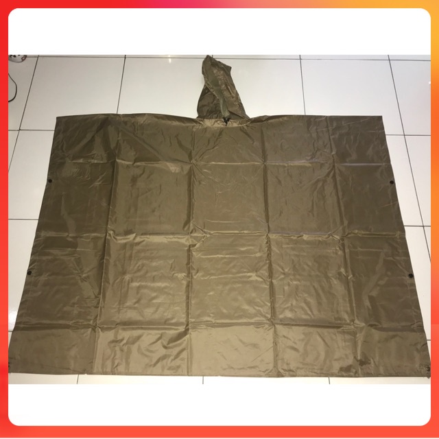 Ponco Coklat / Jas Hujan Ponco Coklat Polri