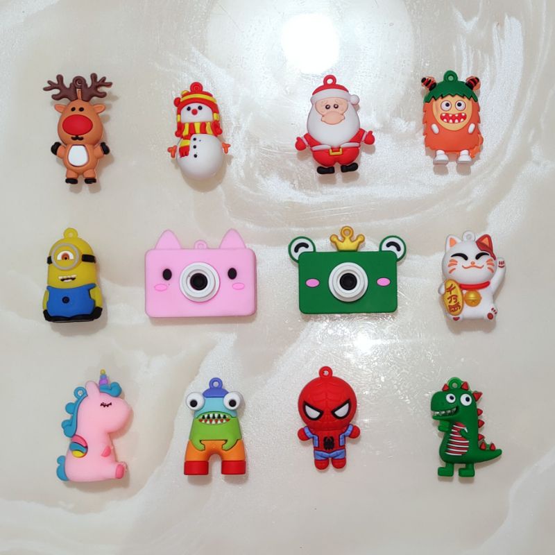 TOPPER CAKE MINIATUR BONEKA HIASAN ORNAMENT NATAL MONSTER DINOSAURUS MINION SPIDERMAN KUCING UNICORN