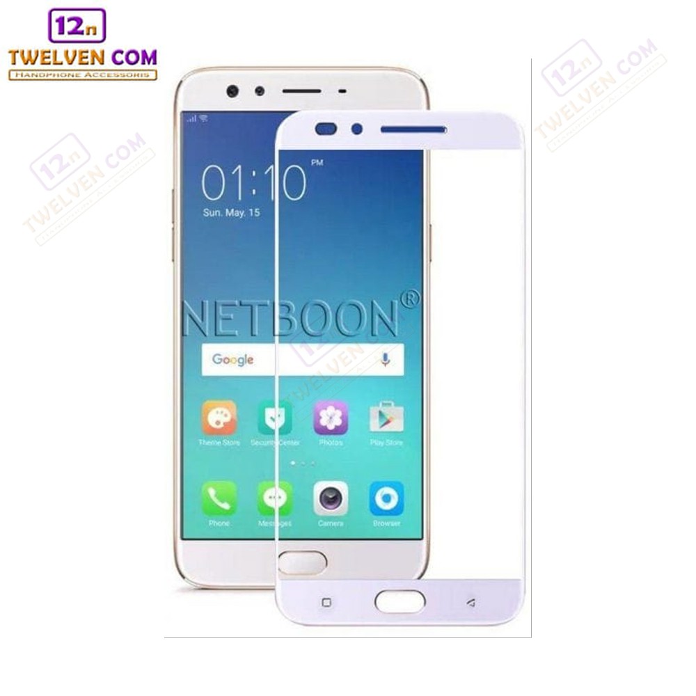 zenBlade 5D Full Cover Tempered Glass Oppo F3 - Putih