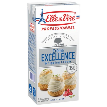 

(BISA COD) Elle & Vire Creme Excellence Whipping Cream 35% Fat 1Lt