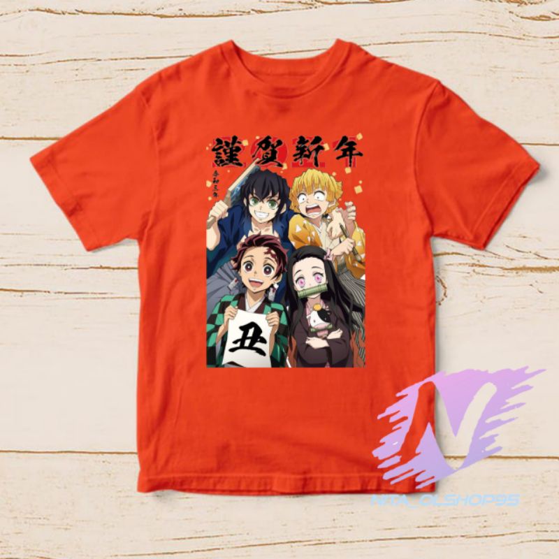 kaos nezuko baju kaos anak kimetsu yaiba