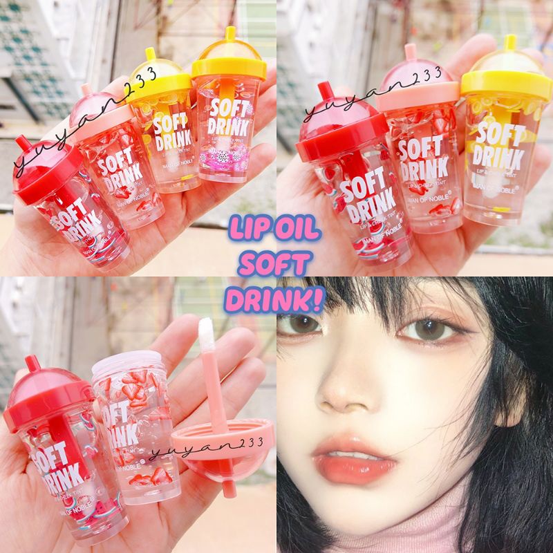 PROMO ECER!!!LIP OIL FRUIT LIPS GLOSY IMAN OF NOBLE 7047B