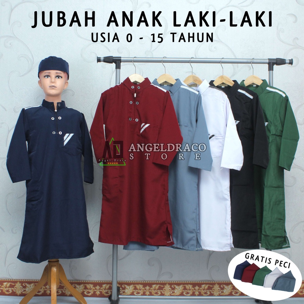 Jubah Anak Laki Laki Gamis Anak Laki Laki Koko Anak 0-15 Tahun