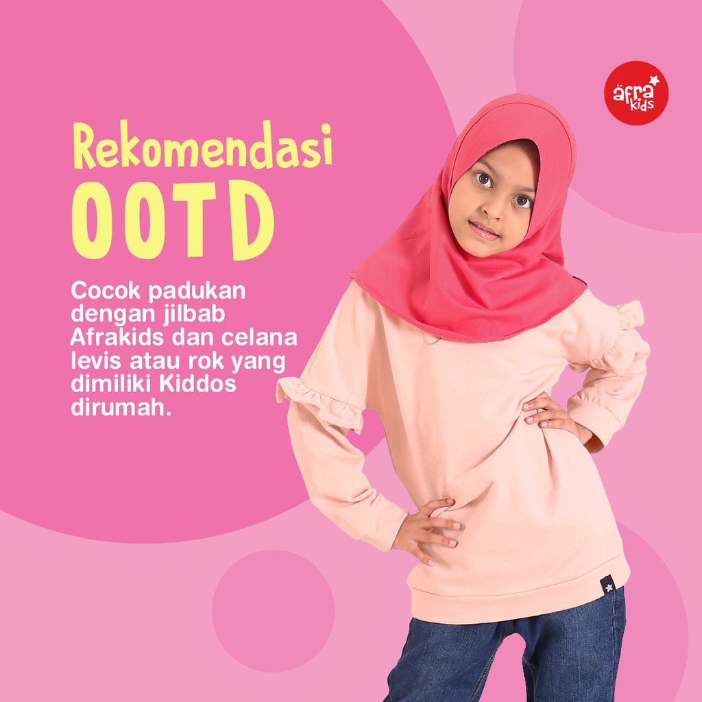 Sweater anak AFRAKIDS SA001 - Baby Pink