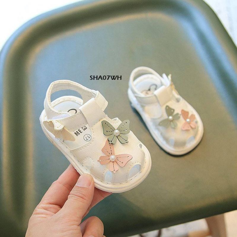 SPT89A Sepatu sandal CIT CIT anak balita perempuan pita Bunga UK 16-20 terbaru fashion anak balita cewek