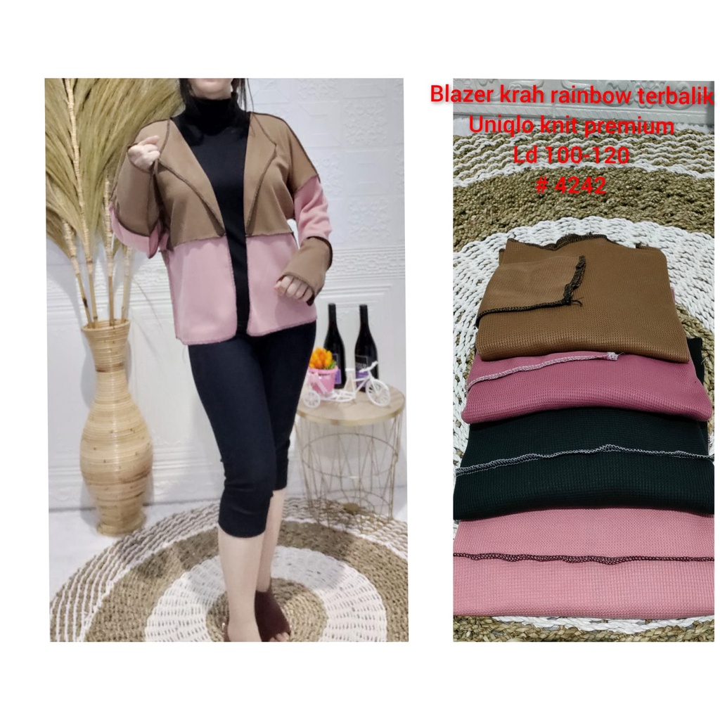 Blazer Kerah Rainbow