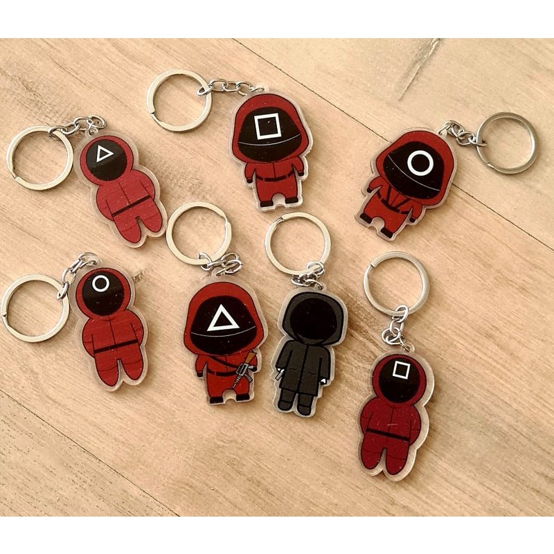 JG - GANTUNGAN KUNCI - SQUID GAME KEY CHAIN SQUID GAME