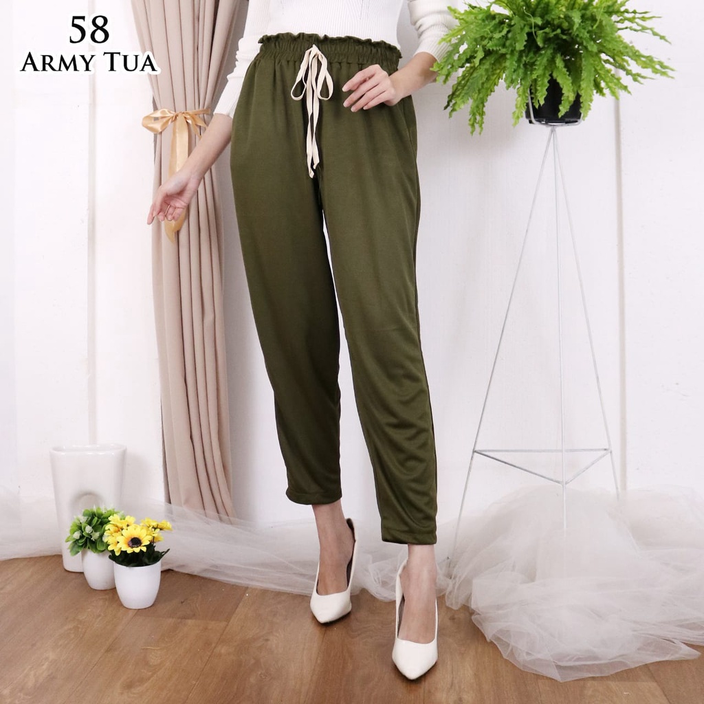 CELANA KULOT PANJANG WANITA KD 58 BAGGY PANTS LUVALINE SUPER MURAH KUALITAS BAGUS