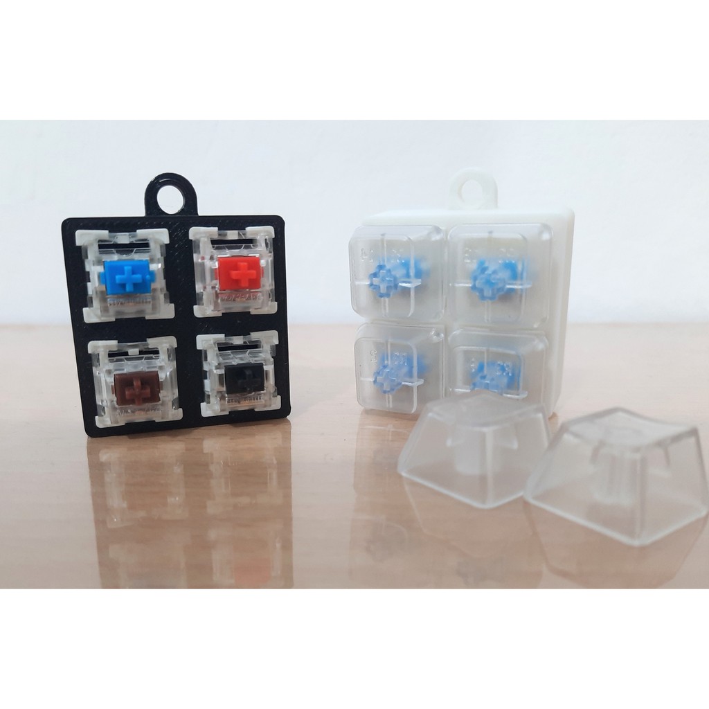 Mechanical Tester Kit Keychain 4 buttons (Cocok untuk Outemu , Gateron , Cherry MX Switch )