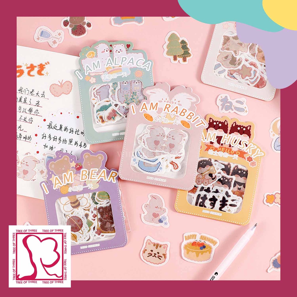 

[winteri] 30 pcs Cute Animal Sticker