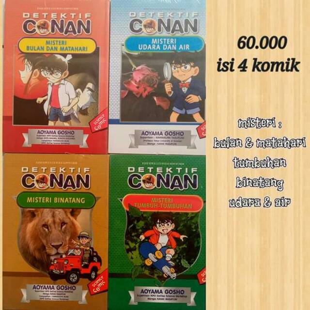 Set komik science detective conan