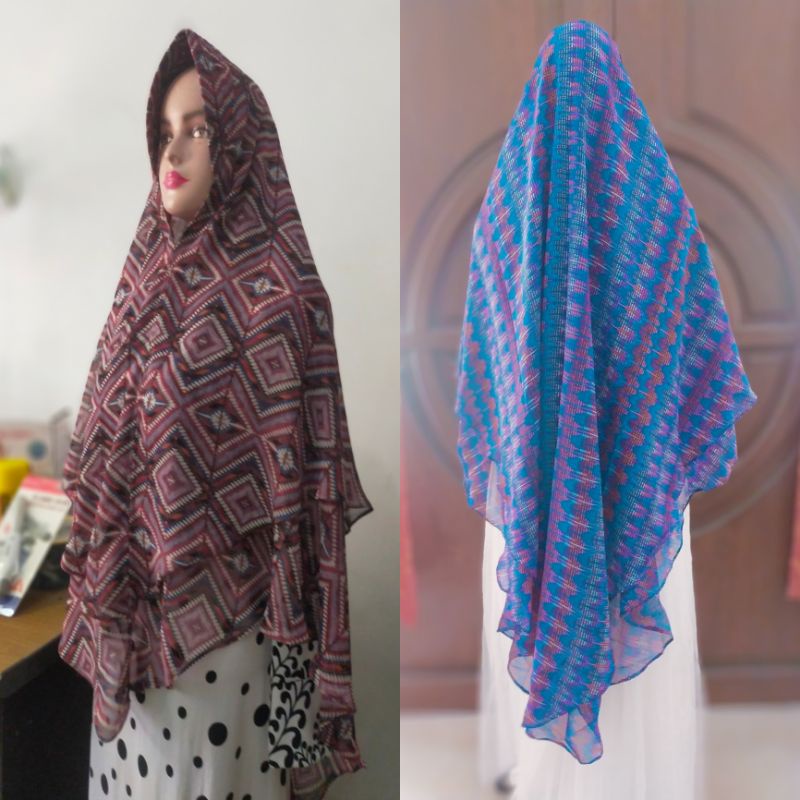 Kerudung Ceruty 2 Layer Jumbo | Kerudung Jumbo TERMURAH | Jilbab Ceruty 2 Layer Jumbo