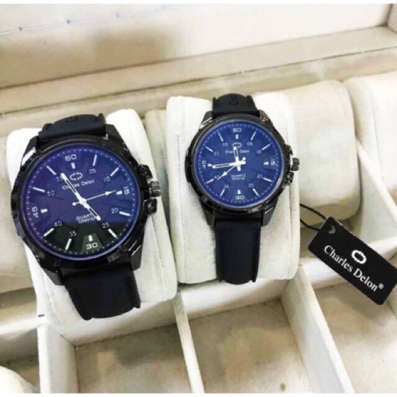 JAM COUPLE CHARLES DELON ORIGINAL ANTI AIR SUDAH COUPLE